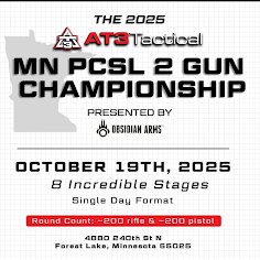 2025 MN PCSL 2-Gun Championship flyer