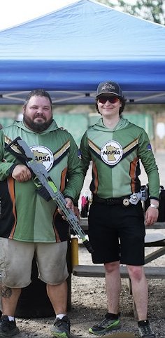 MAPSA 2-Gun competitors at the range